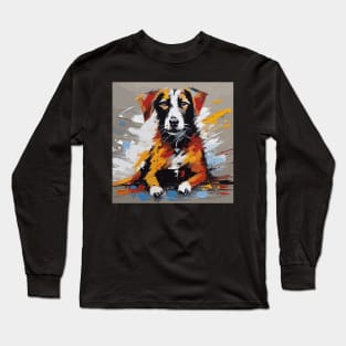 dog painting Long Sleeve T-Shirt